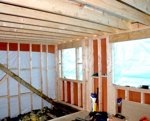 progress of a loft conversion