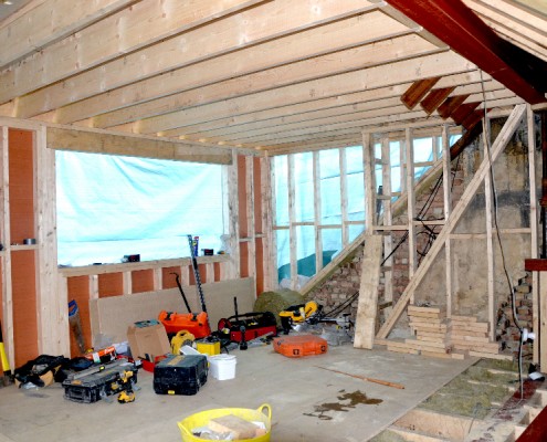 Progress of a loft conversion