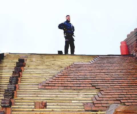 tiling the roof for loft conversion